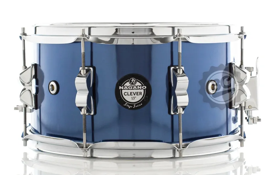 Caixa Nagano Stage Series Clever Blue Racing BLR 13x7" com 8 afinações e 4 respiros de ar