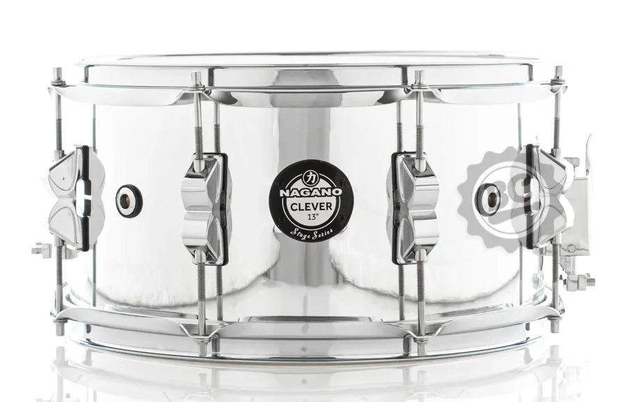 Caixa Nagano Stage Series Clever Ultra Chrome ULC 13x7" com 8 afinações e 4 respiros de ar