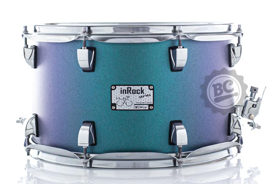 Caixa Odery inRock Blue Stone 14x8" revestimento fosco especial e casco em Basswood Ballad Snare