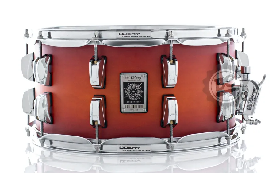 Caixa Odery New Eyedentity Maple Sunset Burst 14x7" Aros Super PowerHoop 2.5mm Satin Lacquer Finish