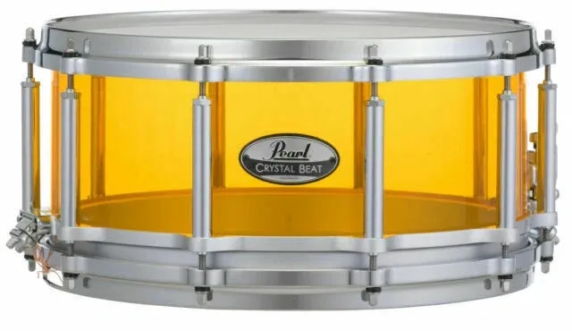 Caixa Pearl Free Floating Crystal Beat Tangerine Glass 14x6,5" Casco em Acrílico (Liquidação)