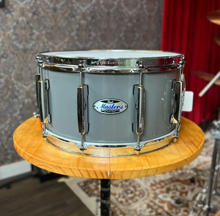 Caixa Pearl Masters Complete MCT Maple Putty Grey 14x7" com esteira Ultrasound 42 fios Reference