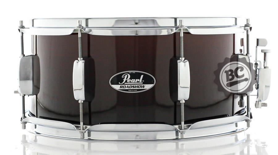 Caixa Pearl Roadshow Garnet Fade 14x6,5" com Aros Triple Flange e 8 Afinações