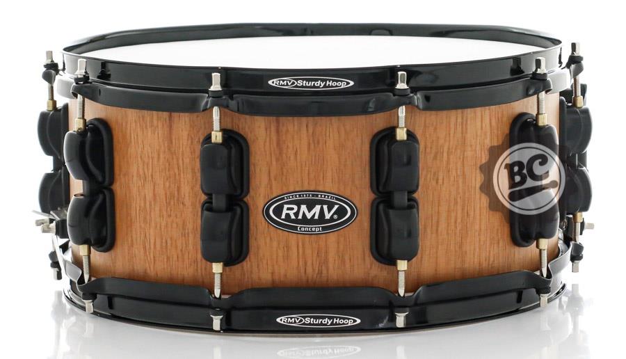 Caixa RMV Concept Jequitibá Natural 14x5,5" casco híbrido com Bapeva e Aros Sturdy Hoop