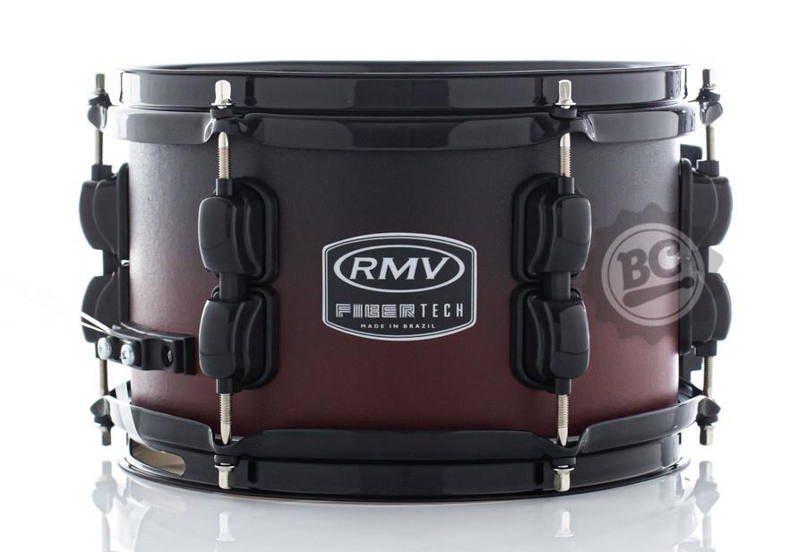 Caixa RMV FiberTech Red Black Fade 10x6" Casco Híbrido com Aros Inoxidáveis 1,7mm (Exclusiva)