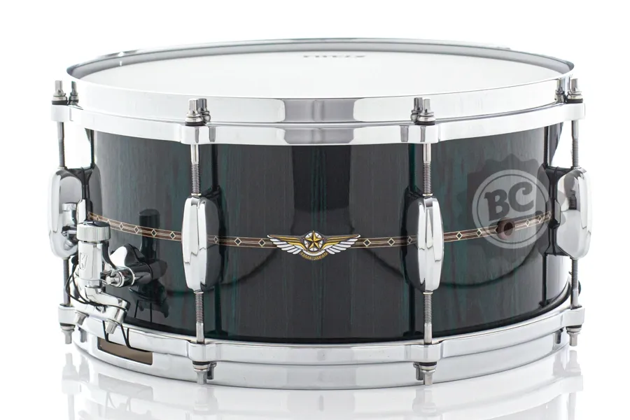 Caixa Tama Star Bubinga Dark Green Cordia 14x6,5" (Made in Japan) com aros Die-Cast