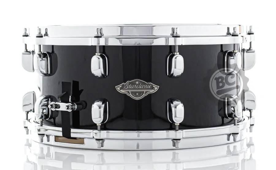 Caixa Tama Starclassic Performer Maple Birch Piano Black 14x6,5" com Aros Die-Cast