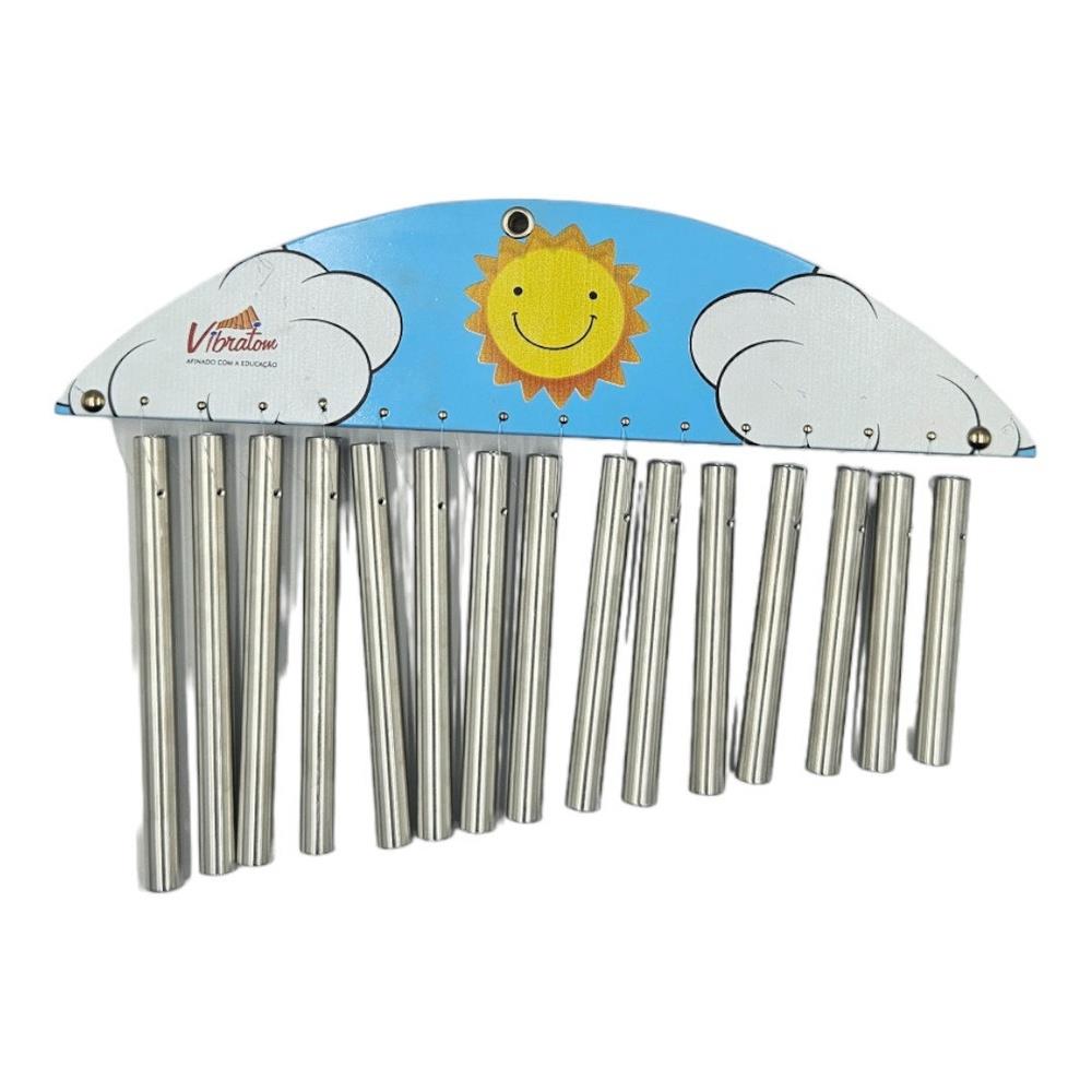 Carrilhão Infantil JOG Vibratom Sol P0125S com 15 Tubos de Alumínio (Musicalização Infantil)