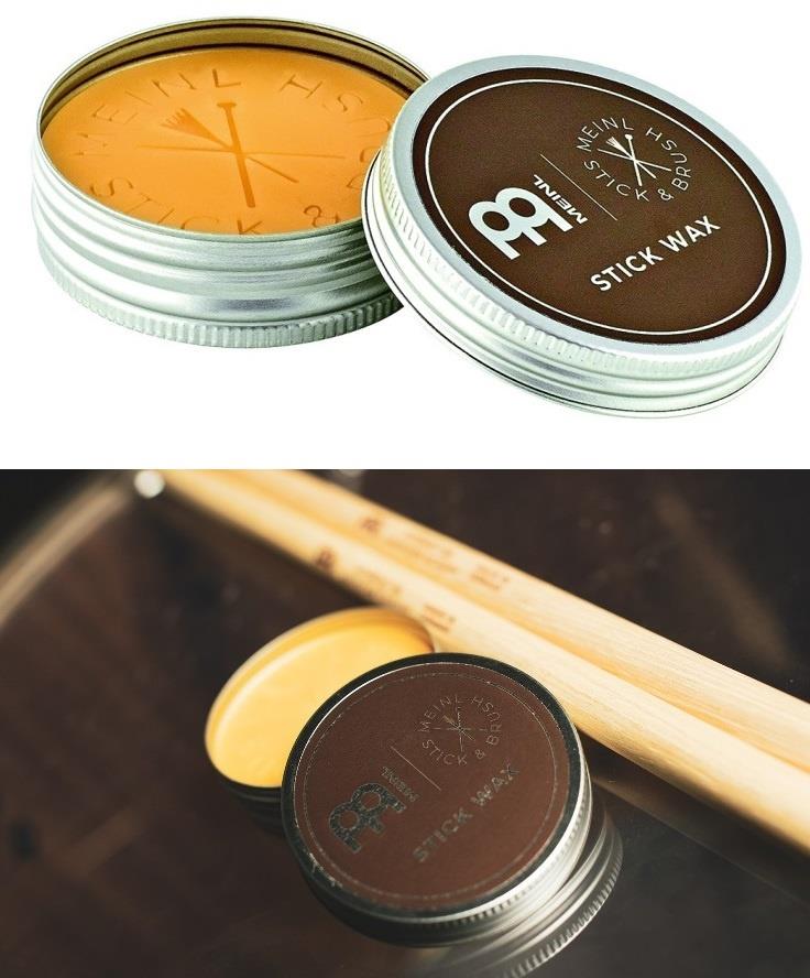 Cera para Baquetas Meinl Stick Wax SB507 para a baqueta ficar mais firme nas mãos e não escorregar