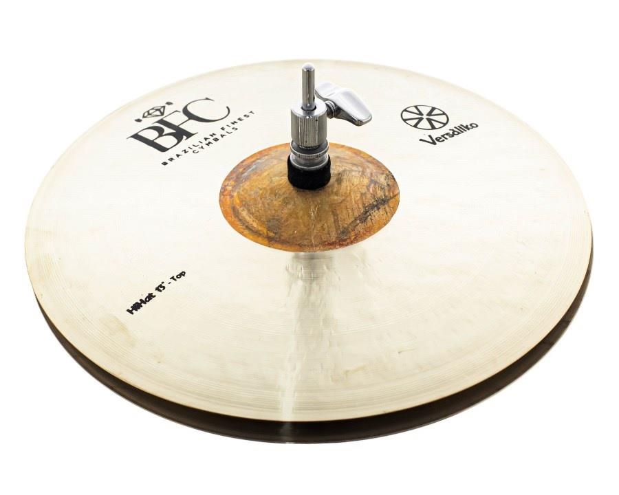 Chimbal BFC Brazilian Finest Cymbals Versaliko Hihat 13" Brilliant Raw Bell VKHH13 em Bronze B20