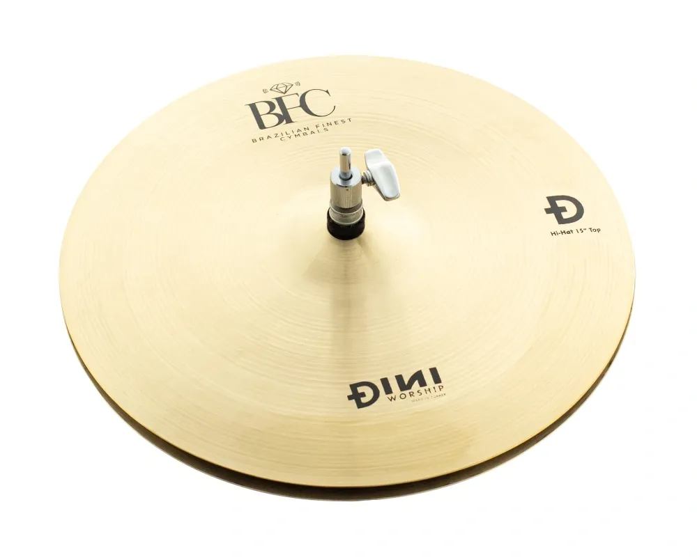 Chimbal BFC Cymbals Dini Worship Hihat 15" DWHH15 em Bronze B20 (Made in Turkey)