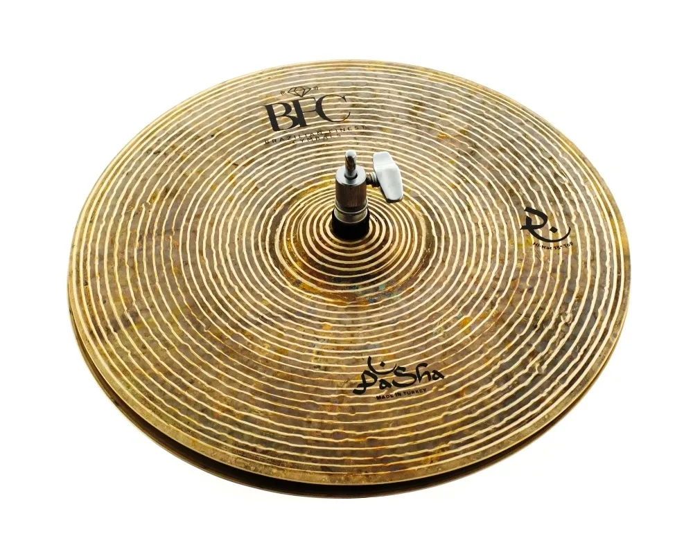 Chimbal BFC Cymbals Pashá Hihat 15" PSHH15 Raw Traditional em Bronze B20 (Made in Turkey)