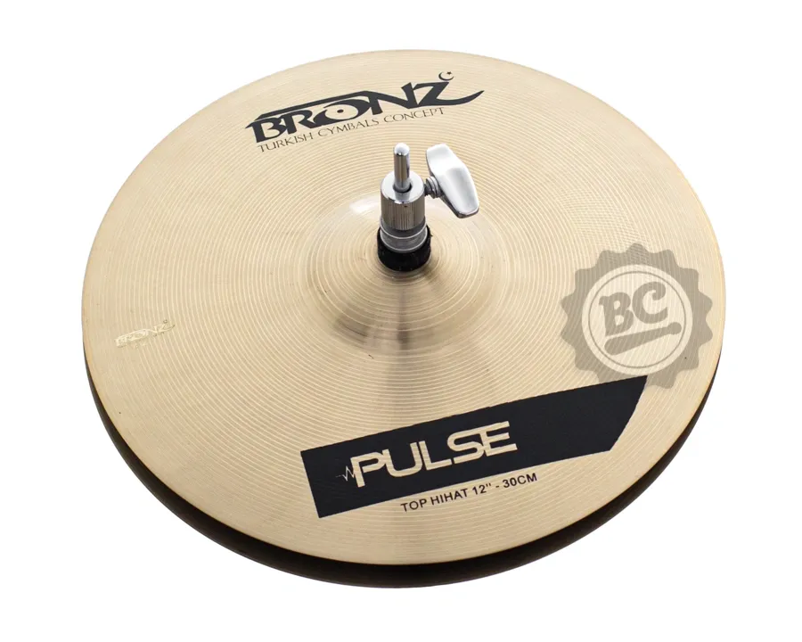 Chimbal Bronz Cymbals Pulse Traditional Hihat 12" em Bronze B20 by Odery BRZ-PUL-HH12