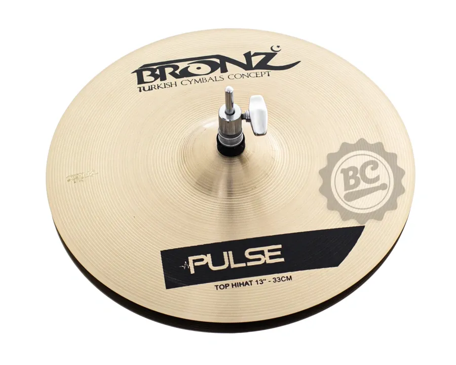 Chimbal Bronz Cymbals Pulse Traditional Hihat 13" em Bronze B20 by Odery BRZ-PUL-HH13