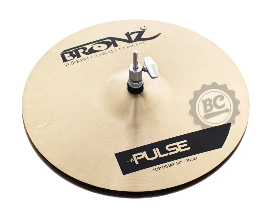 Chimbal Bronz Cymbals Pulse Traditional Hihat 14" em Bronze B20 by Odery BRZ-PUL-HH14