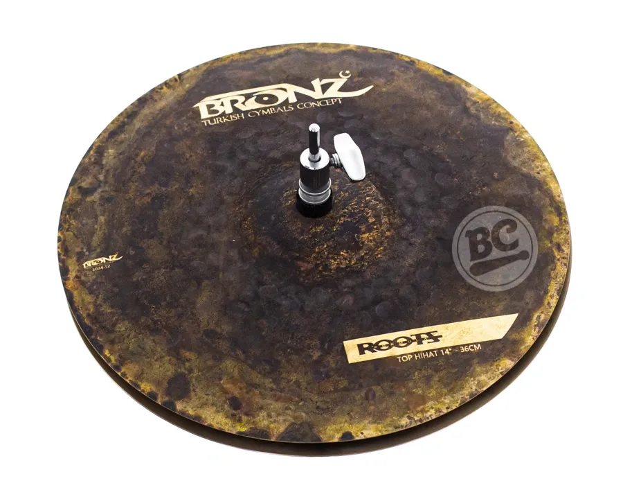 Chimbal Bronz Cymbals Roots Formula Hihat 14" em Bronze B20 by Odery BRZ-ROO-HH14