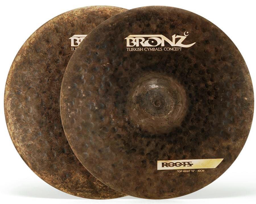 Chimbal Bronz Cymbals Roots Formula Hihat 16" em Bronze B20 by Odery BRZ-ROO-HH16
