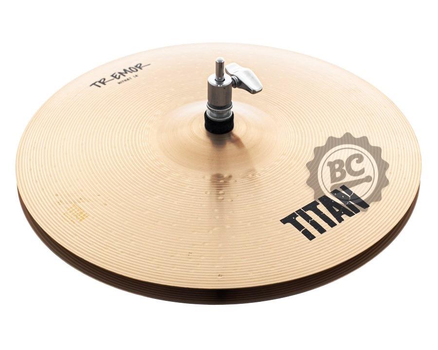 Chimbal Titan Tremor Series Hihat 14" em Bronze B8 Extra Hammered TNT14HH