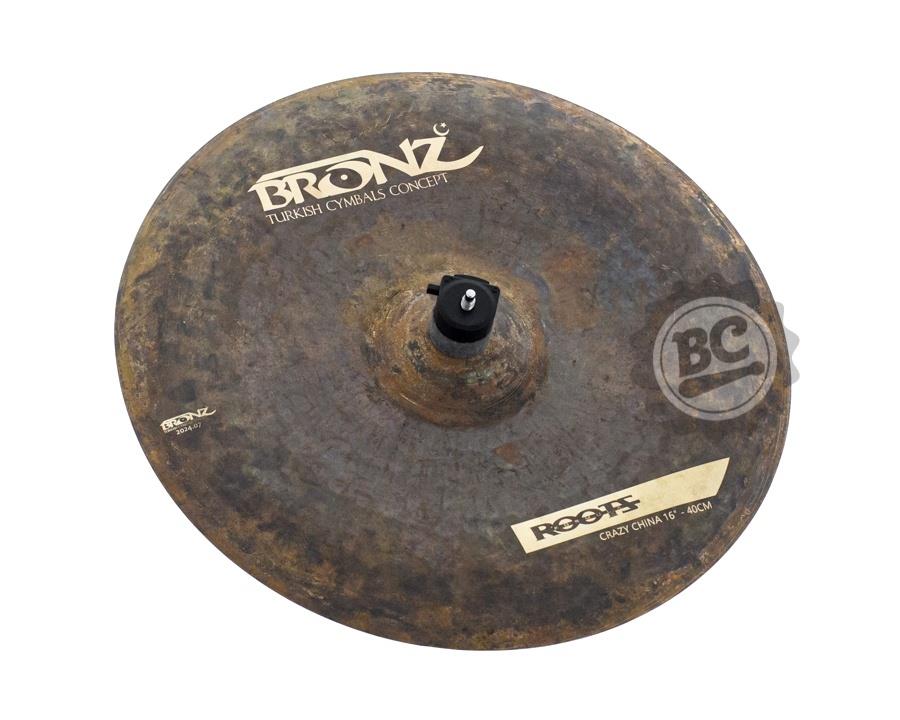 China Bronz Cymbals Roots Crazy China 16" com cúpula "invertida" em Bronze B20 by Odery BRZ-ROO-TC16