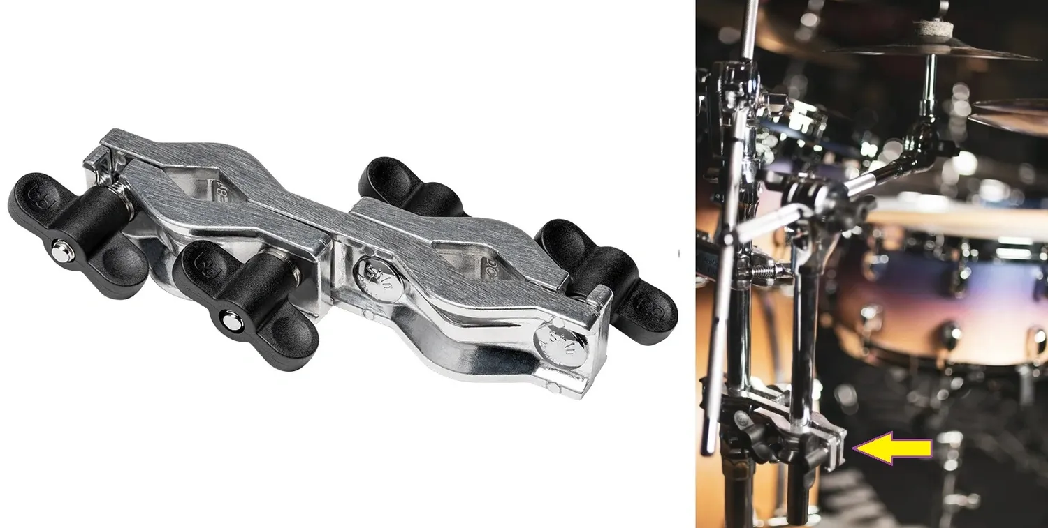 Clamp Meinl PMC1 Multiuso para fixar holders, extensores e acessórios na estante