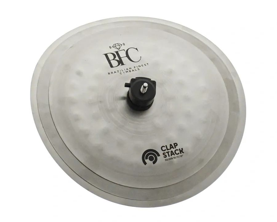 Clap Stack BFC Cymbals Silver Trio de Pratos 10", 11" e 12" Stainless Steel para efeito nas levadas