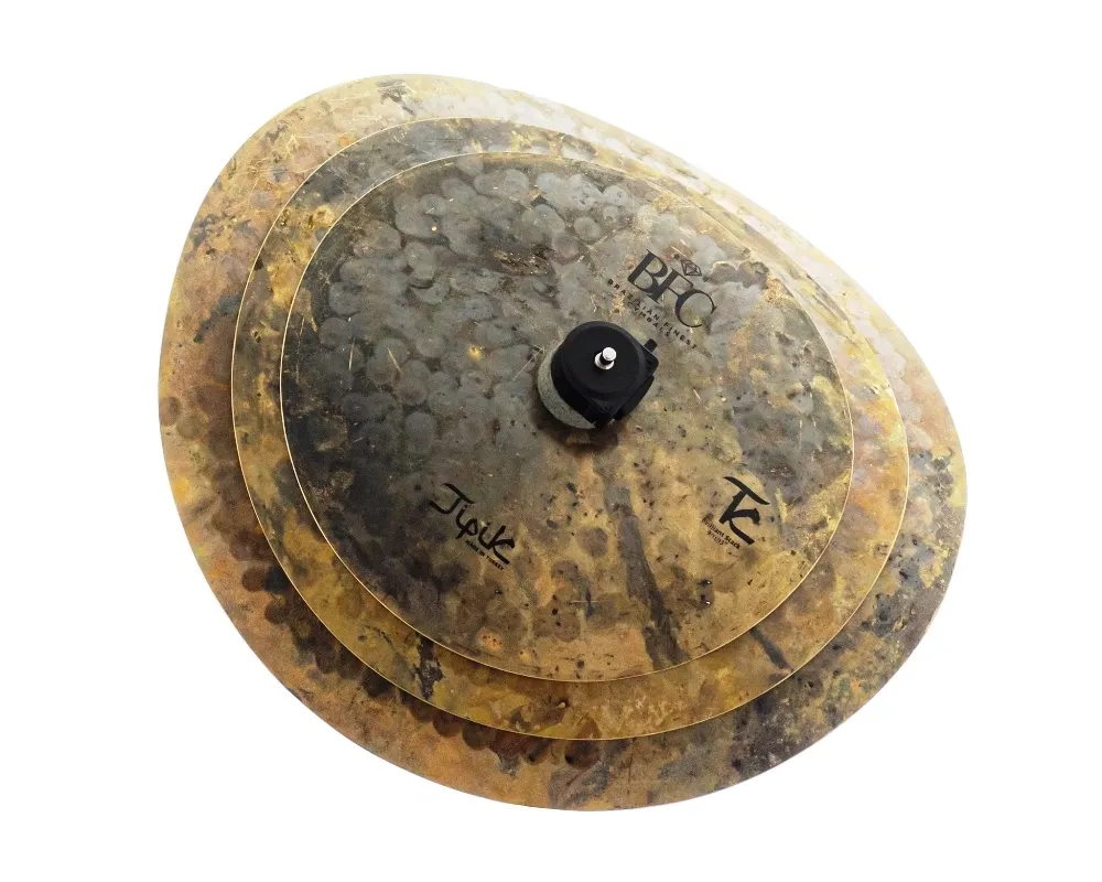 Clap Stack BFC Cymbals Tipik Brilliant Raw 9",11",13" TPSTK som de "palma" Bronze B20 (Made in Turkey)