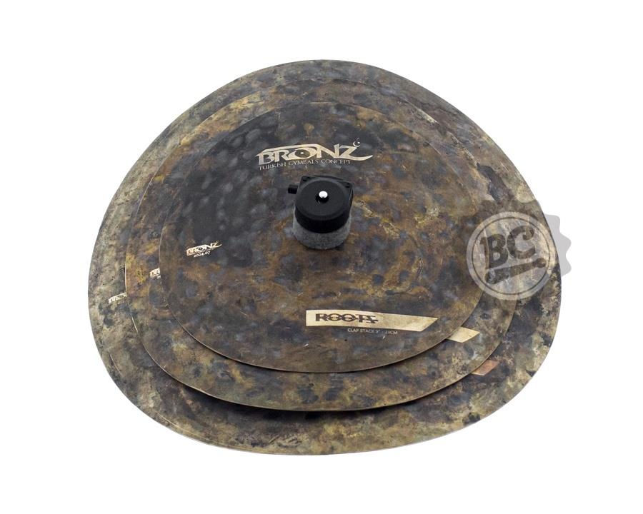 Clap Stack Bronz Cymbals Roots Clap Trio de Pratos 9", 11" e 13" som de "palma" Bronze B20 by Odery