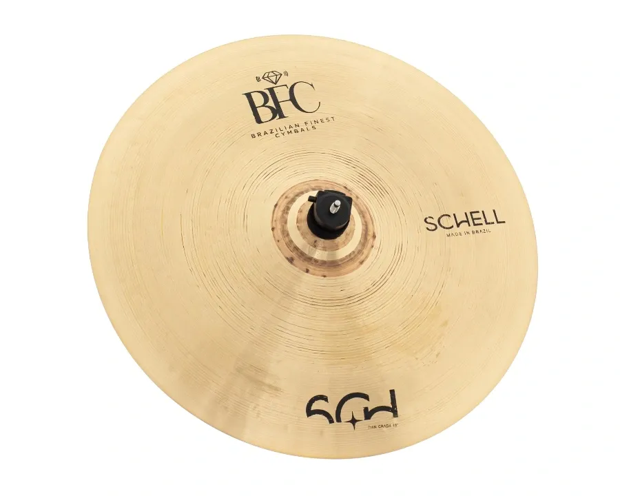 Crash BFC Brazilian Finest Cymbals Schell Thin 18" SCTC18 Bronze B10 Plus Hand Hammered (Made in Brazil)