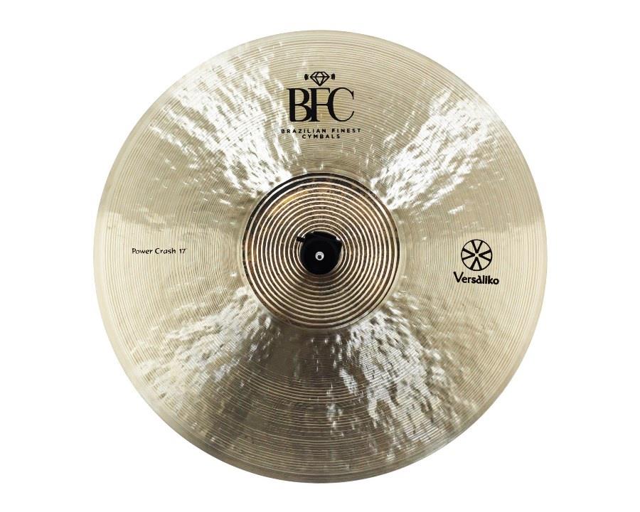 Crash BFC Brazilian Finest Cymbals Versaliko Power 17" Striped Bell VKPC17 em Bronze B20