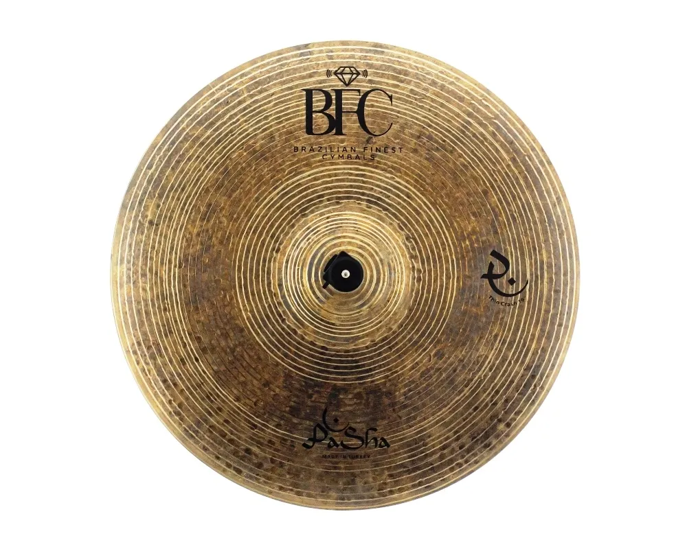 Crash BFC Cymbals Pashá Thin 19" PSTC19 Raw Traditional em Bronze B20 (Made in Turkey)