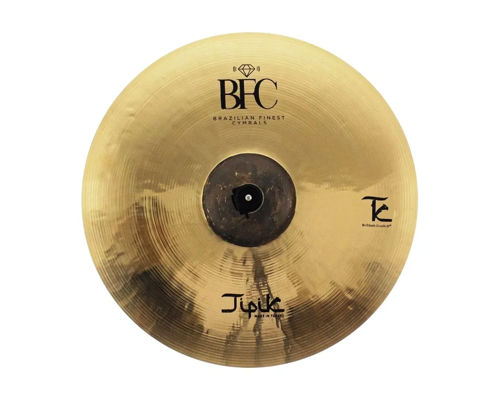 Crash BFC Cymbals Tipik Brilliant 17" TPCR17 em Bronze B20 (Made in Turkey)