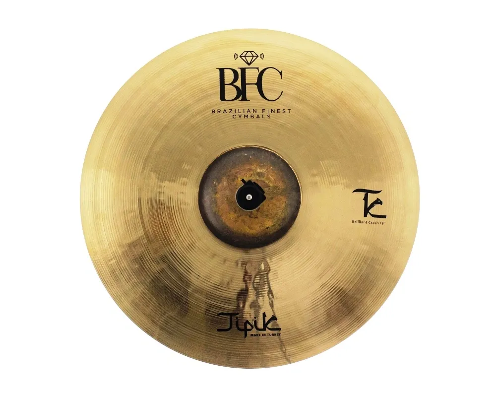 Crash BFC Cymbals Tipik Brilliant 19" TPCR19 em Bronze B20 (Made in Turkey)