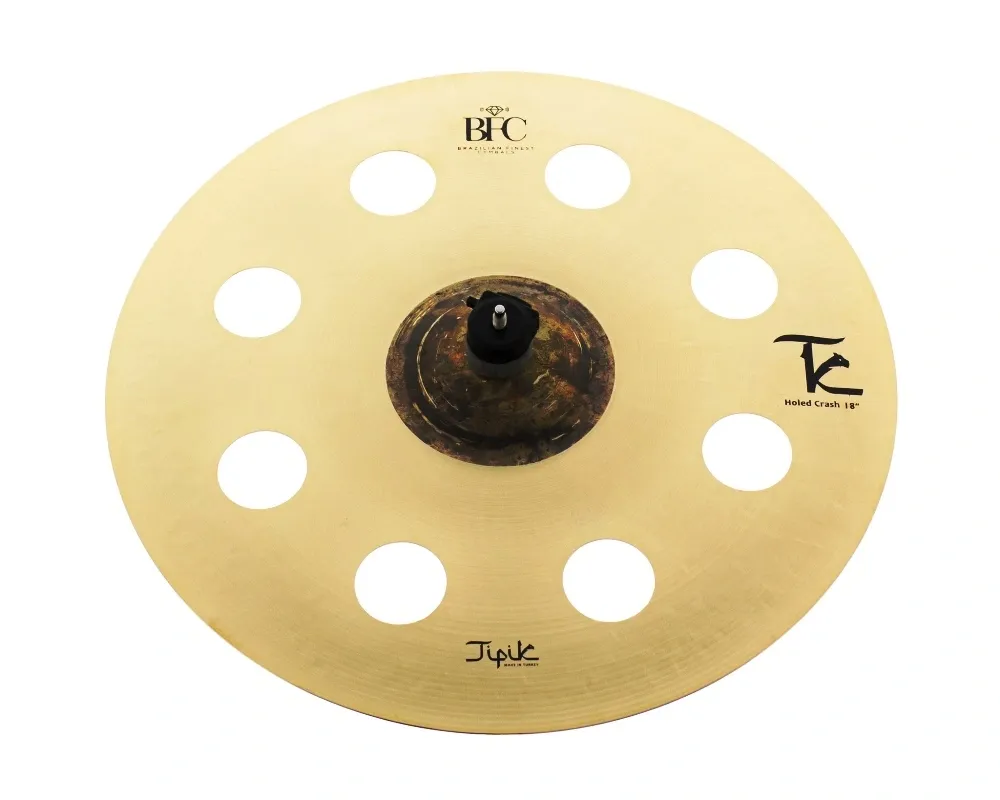 Crash BFC Cymbals Tipik Brilliant Holed 18" TPHCR18 em Bronze B20 (Made in Turkey)