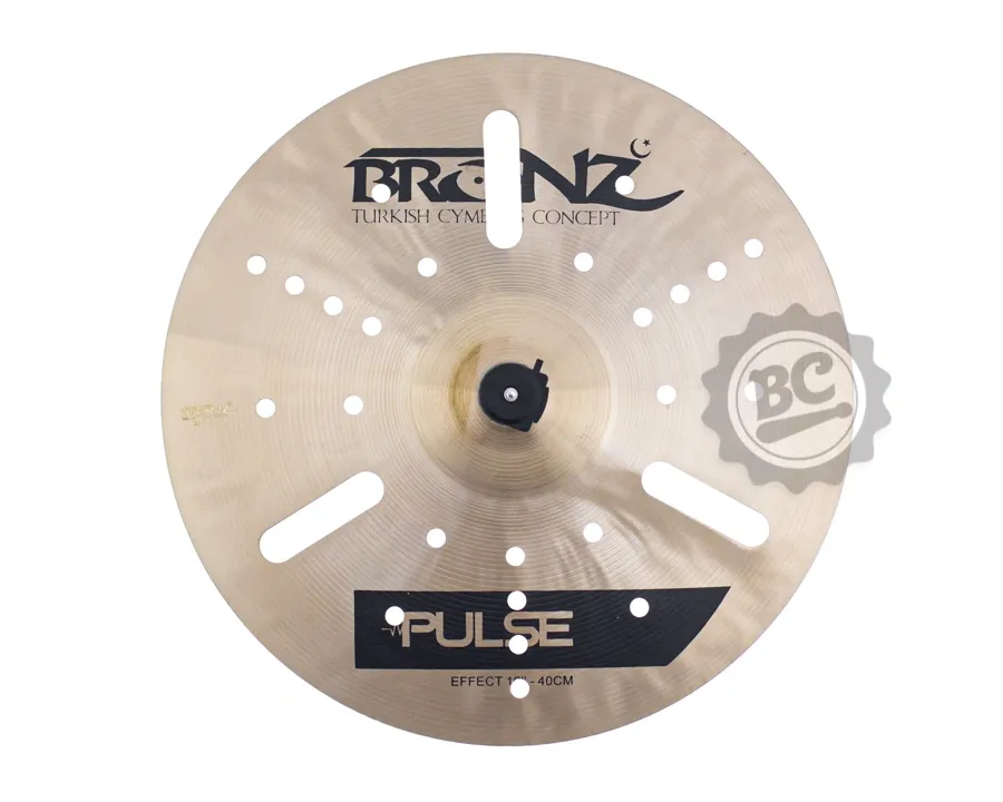 Crash Bronz Cymbals Pulse Drilled Effect 16" Furado em Bronze B20 by Odery BRZ-PUL-EF16