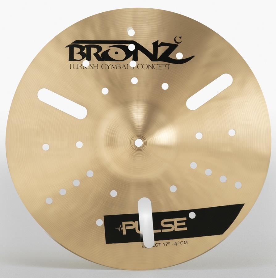 Crash Bronz Cymbals Pulse Drilled Effect 17" Furado em Bronze B20 by Odery BRZ-PUL-EF17