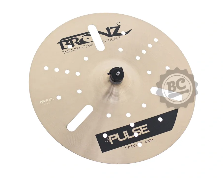 Crash Bronz Cymbals Pulse Drilled Effect 18" Furado em Bronze B20 by Odery BRZ-PUL-EF18