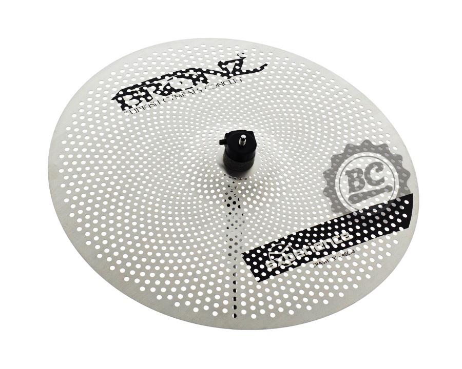 Crash Bronz Low Volume M-Experience 18" com volume até 80% menor para estudo e controle