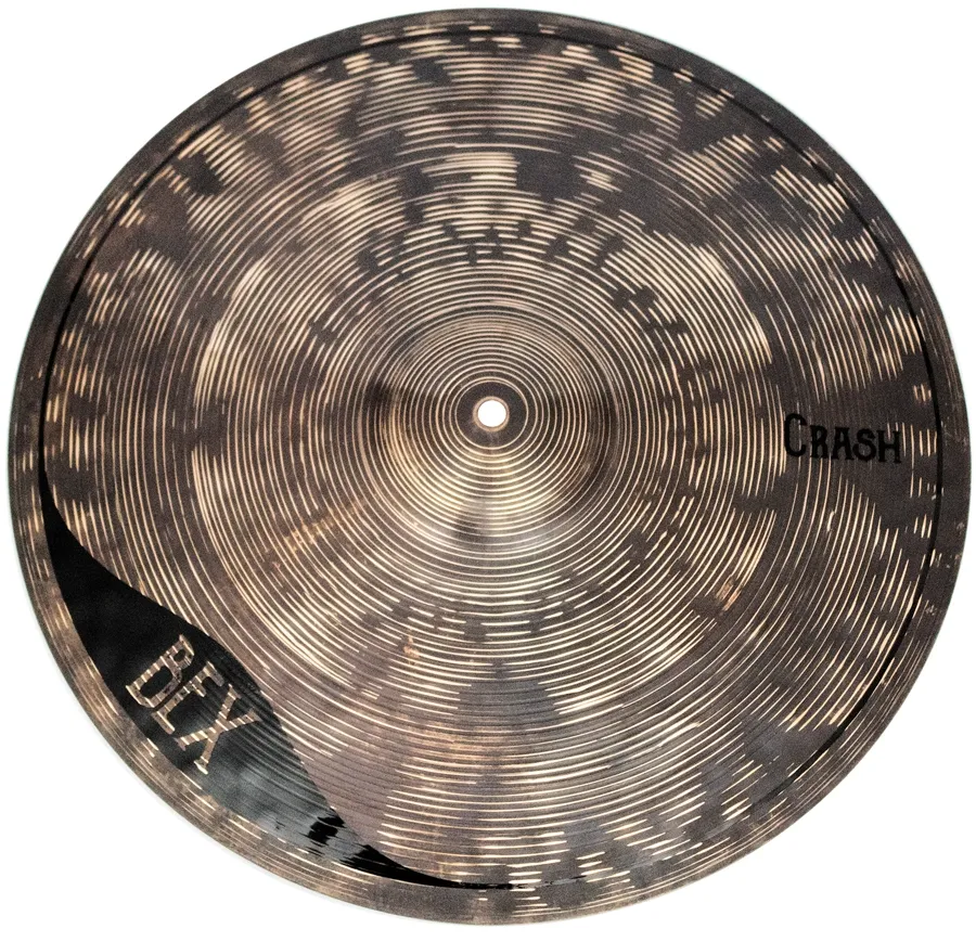 Crash Orion BEX 18" BX18CR em Bronze B10 com acabamento térmico e visual envelhecido