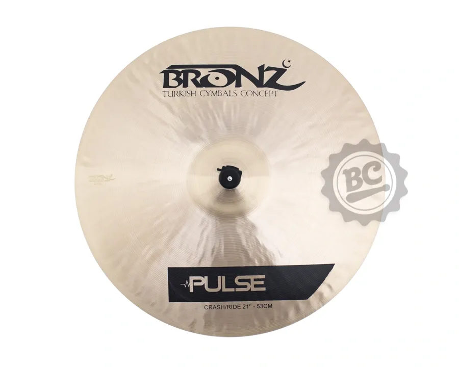 Crash Ride Bronz Cymbals Pulse Traditional 21" em Bronze B20 by Odery BRZ-PUL-CR21