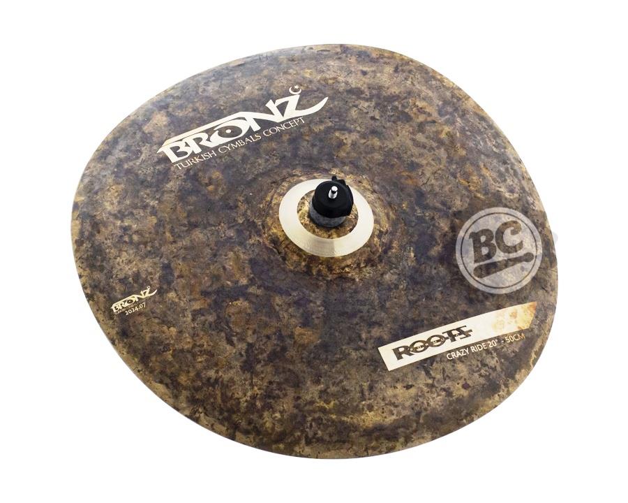 Crash Ride Bronz Cymbals Roots Crazy Trash 20" com shape torto em Bronze B20 by Odery BRZ-ROO-TR20