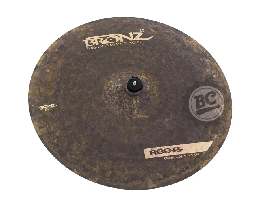 Crash Ride Bronz Cymbals Roots Formula Series 21" em Bronze B20 by Odery BRZ-ROO-CR21