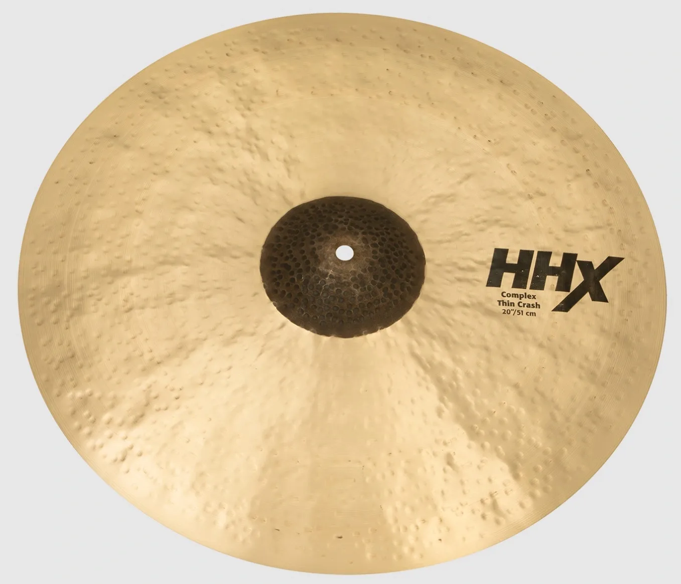 Crash Sabian HHX Complex Thin Crash Traditional 20" (12006XCN) acabamento extra martelado