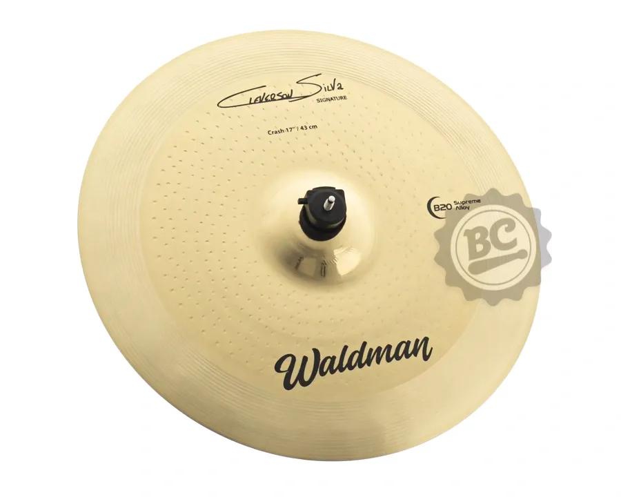 Crash Waldman Signature Cleverson Silva 17" Hybrid Finish em Bronze B20 CS20-CR17
