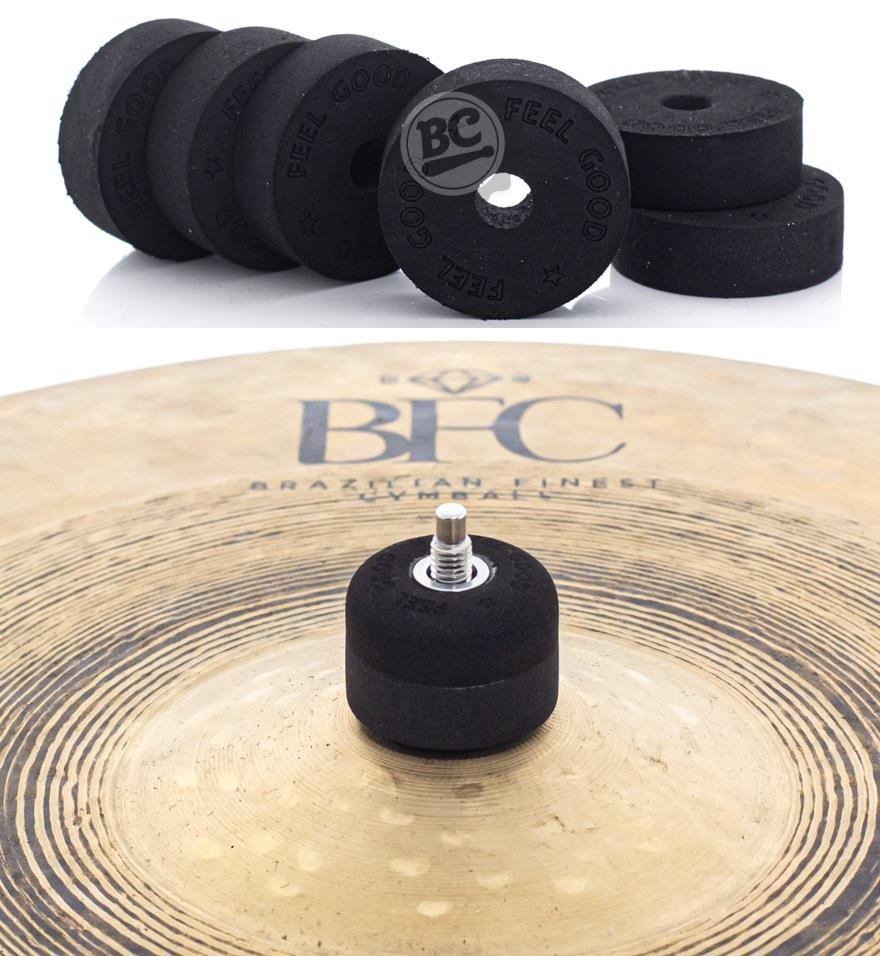 Feltros Feel Good Rubber Felt Preto Kit com 6 Feltros para estante de prato Made in Brazil Gourmet Artesanal