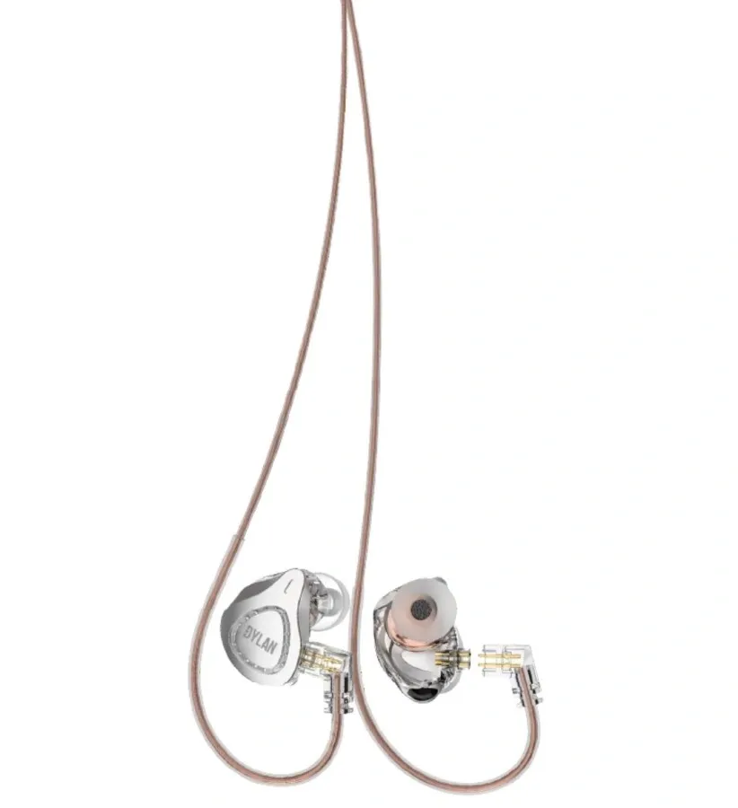 Fone de Ouvido Dylan DE-515 Silver In Ear com cabo destacável, bag e kit de plugs de ouvido