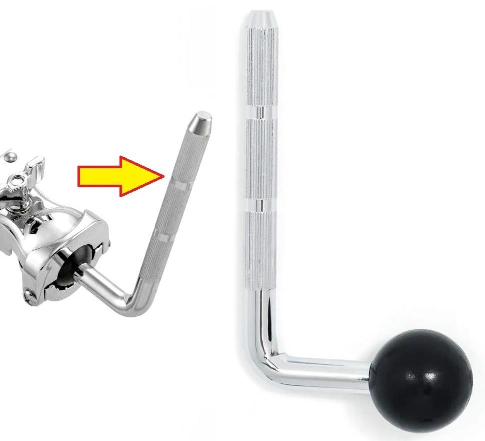 Haste Gibraltar SC-LBL em L 12,7mm para Holders Mais Espesso, padrão DW e Gretsch (020185)