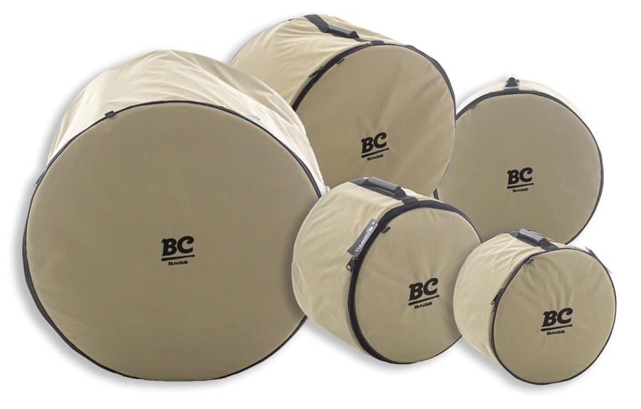 Kit de Bags Batera Clube Signature BC Via Sarja para Tons 10", 12", Surdo 16", Bumbo 22" e Caixa