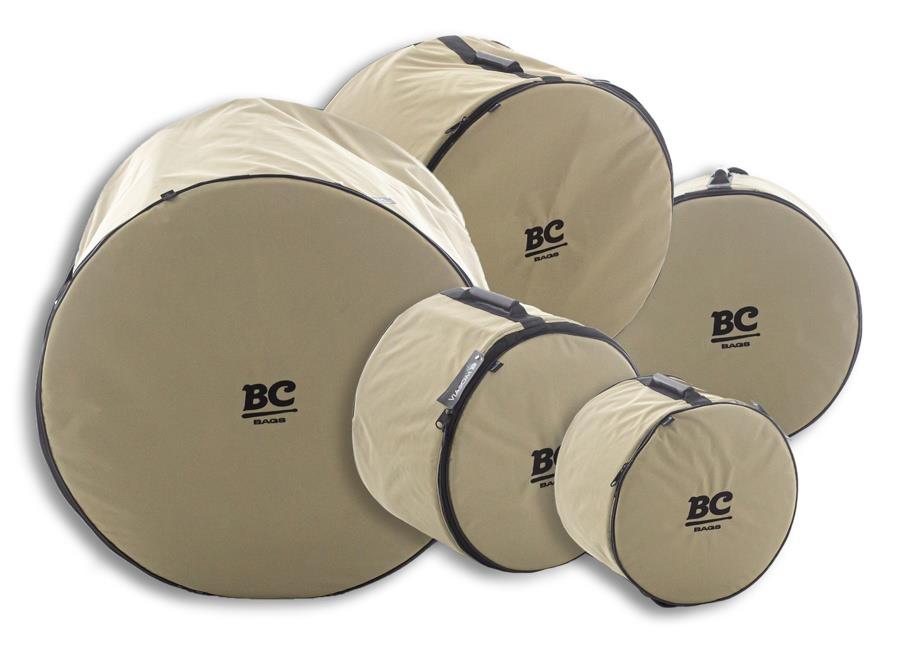 Kit de Bags Batera Clube Signature BC Via Sarja para Tons 12", 13", Surdo 16", Bumbo 22" e Caixa