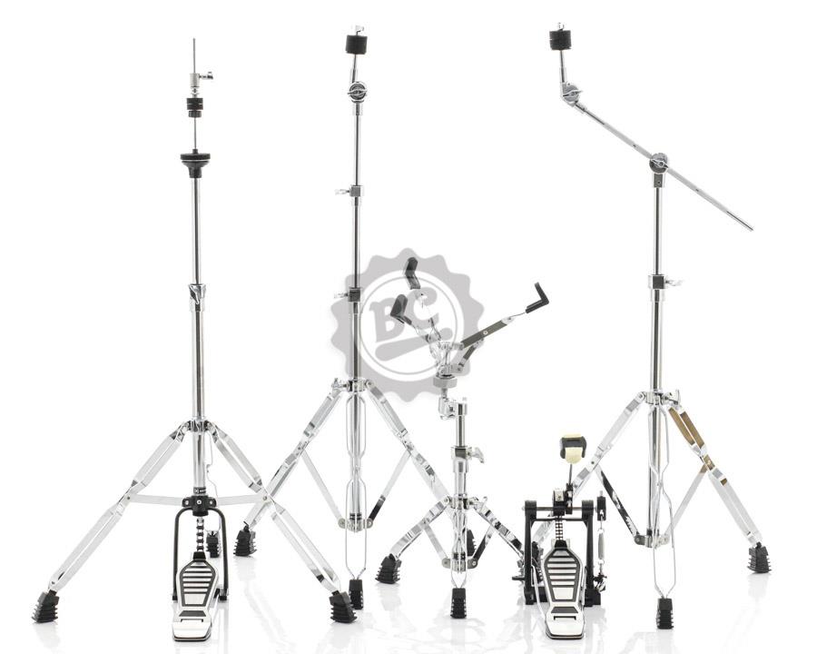 Kit de Ferragens Michael Legacy DMHK450 com Pedal, estantes reta, girafa e de caixa e máquina chimbal
