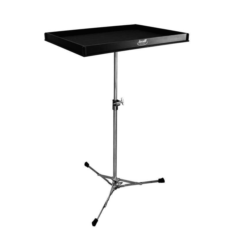 Mesa de Bateria e Percussão Torelli TA187 com pedestal cromado organize melhor os equipamentos
